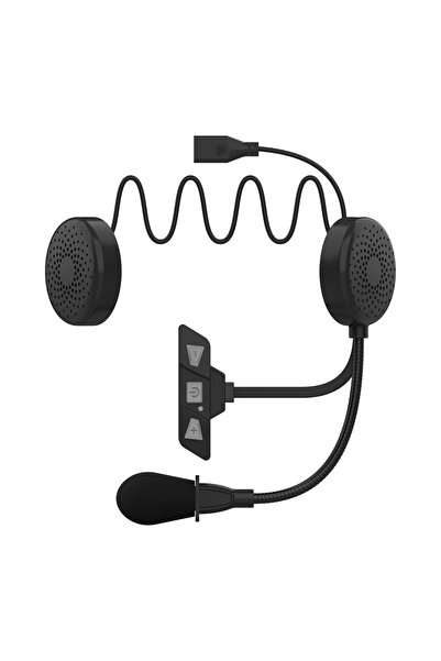 Kebidumei black Bluetooth 5.2 Motorcycle Helmet Headset Wireless Handsfree St...