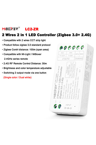 Choice LC2-ZR 2in1 Miboxer LC2-ZR Zigbee 3.0+2.4GHzRF 2Wires 2in1 Brightness ...