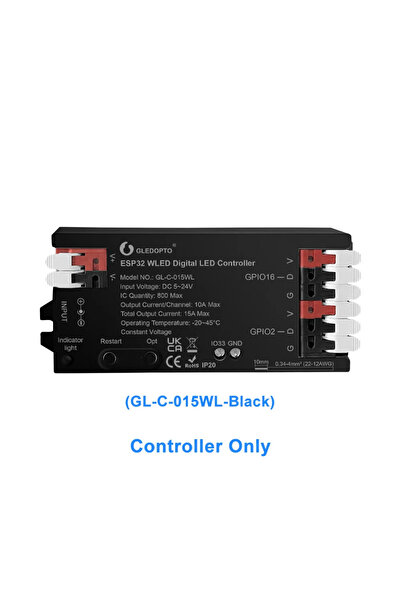 Choice3 2 Years Black Controller GLEDOPTO ESP32 WLED LED Controller RGBIC LED...