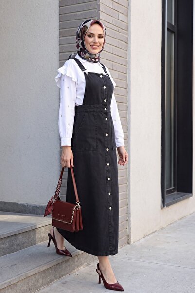 Modamorfo سالوبيت جينز بأزرار طويلة وجيب مزدوج
