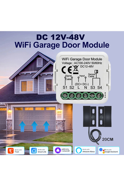 Choice DC ZigbeeGarageDoor Tuya DC12-48V WiFi Garage Door Opener Zigbee Gate ...