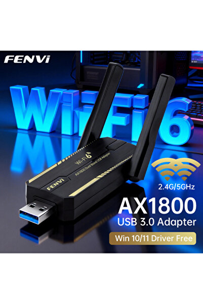 Choice WIFI6 AX1800 FENVI WiFi 6 AX1800 USB 3.0 Adapter Dual Band 2.4G/5Ghz W...