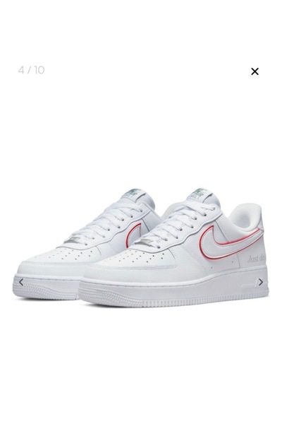 Air Force 1 Low Beyaz Kırmızı Kadın Sneaker