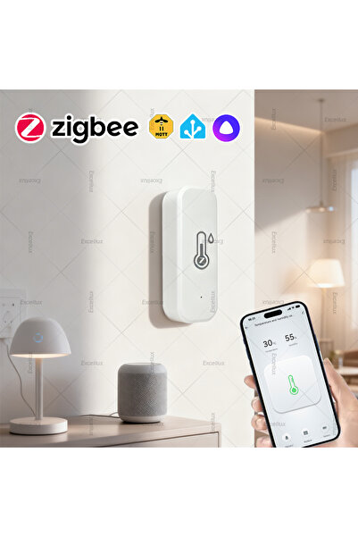 Choice Zigbee Smart Temperature And Humidity Sensor Real-Time App Remote Moni...