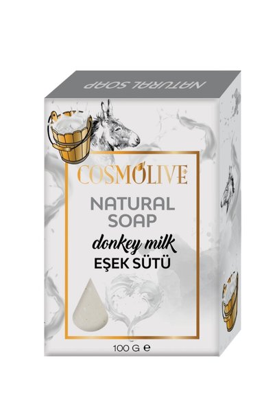 Cosmolive Natural Soap |   Donkey Milk |   Solid Soap |   Facial Hair Skin Care |   Scented |   100g