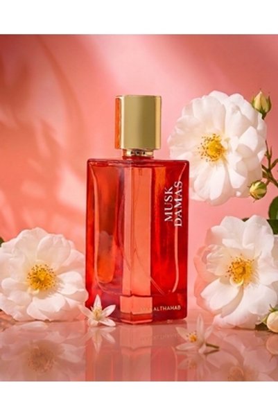 Maa Althahab Musk Damas EDP 75 ML Unisex Parfümü, Şam Gülü Sümbülteber ve Misk Notaları