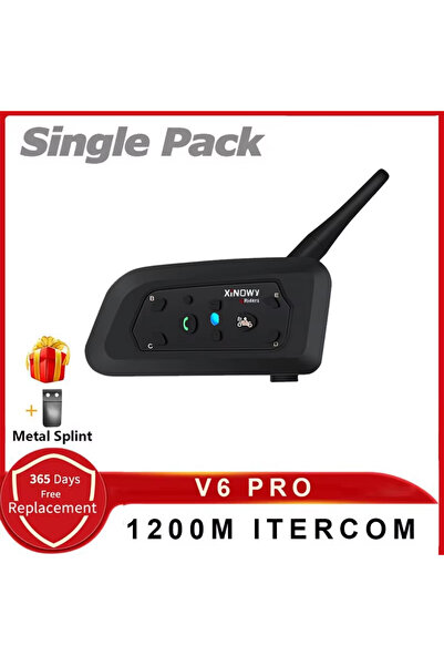 Choice Single Pack XINOWY V6 PRO Motorcycle Bluetooth Helmet Intercom Headset...