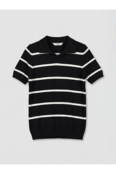 LC Waikiki Esvab • Modern & Distinctive Devrik Roba Collar Striped Boys' Knit...
