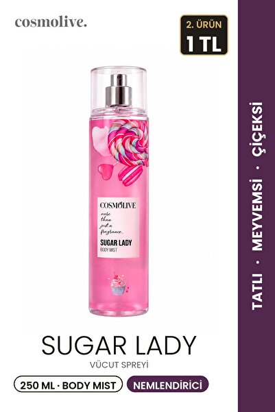 Cosmolive Vücut Spreyi Body Mist | Lost In Fantasy | Sugar Lady | Kadın | Nem...