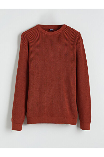 LC Waikiki Lcw Kids Orange Crew Neck Boys' Knitwear Sweater