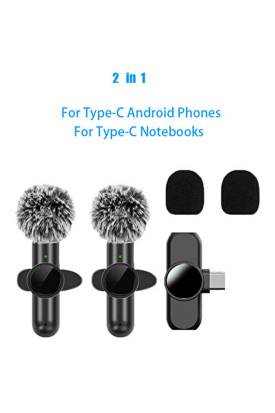 Choice 1in2-Type-F Basix Mini Lavalier Microphone Portable Wireless Live Stre...