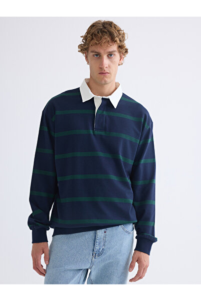 LC Waikiki Özmarka New Season Polo Neck Long Sleeve Men's Sweatshirt