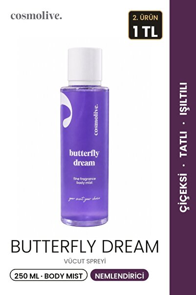 Cosmolive Vücut Spreyi Body Mist | Love Spell | Butterfly Dream | Işıltılı | ...