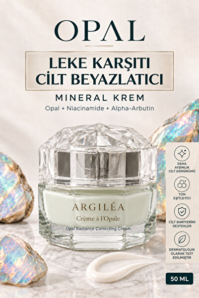 Opal Beyazlatıcı Leke Karşıtı Krem | Ton Eşitleyici Porselen Cilt Niacinamide Alpha-Arbutin 50 ml
