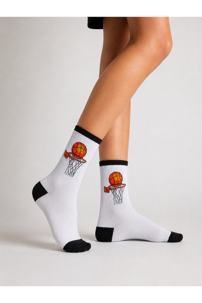CARNAVAL SOCKS Basketbol Potası Desenli Unisex Soket Çorap