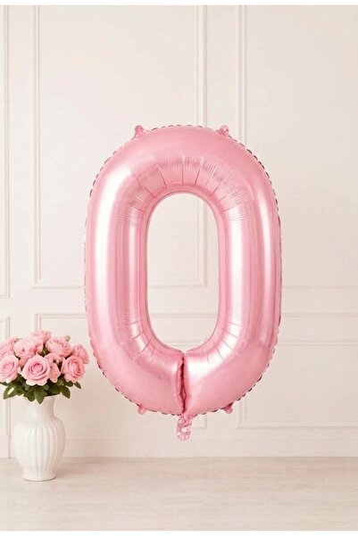 baloss fer 76 cm Pink 0 Number Foil Balloon 1 Piece Birthday Party Organizati...