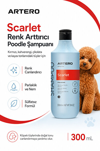 Artero Scarlet Poodle Irkına Özel Renk Arttırıcı Şampuan 300 ml