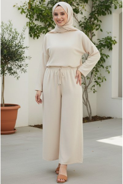 lavrisa Elastic Waist Ayrobin Trousers