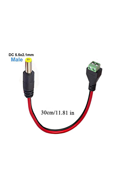 Choice1 5521 Male-1pcs DC 5.5mmx2.1mm Screw Terminal Block Adapter Power Exte...