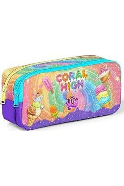 Coral High كيدز ميلكا آيس كريم منقوش قلم ذو قسمين ك حقيبة ı 31054