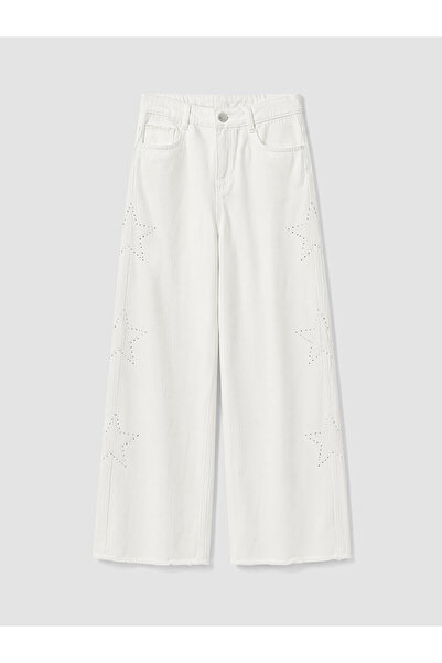 LC Waikiki Peak New Season Wideleg Stoned Girls' Jean Trousers