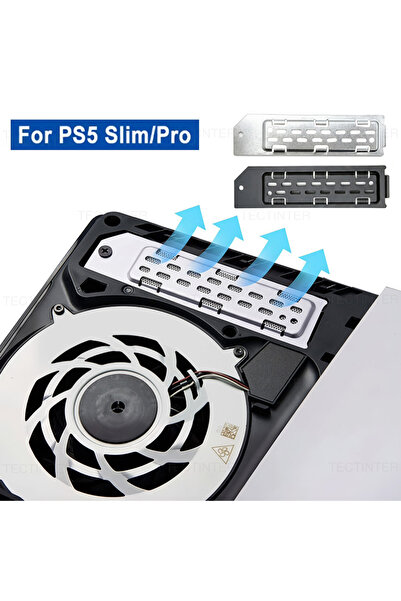 Choice silver Heatsink Dust Cover for PS5 Slim/Pro Console Heat Dissipation M...