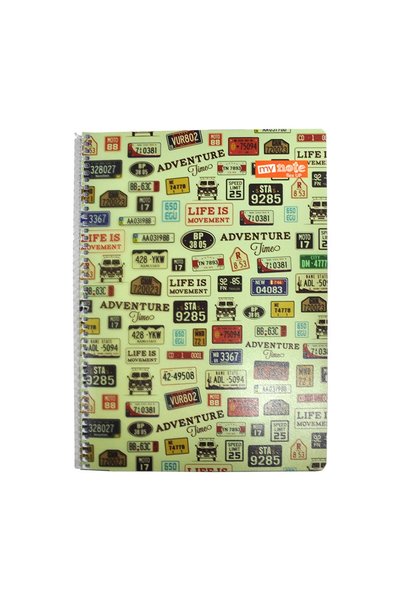 Mynote Flex up Notebook A4 40 Yp Checkered Plate