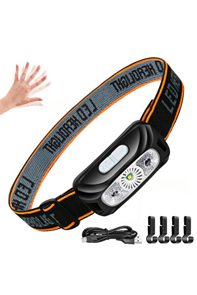 Choice1 Black with hook Strong Light Headlamp Portable LED Sensor Headlamp US...