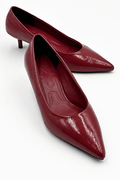 İX Lang Women's Short Heeled Comfortable Sole Pointed Toe Classic Heeled Shoes