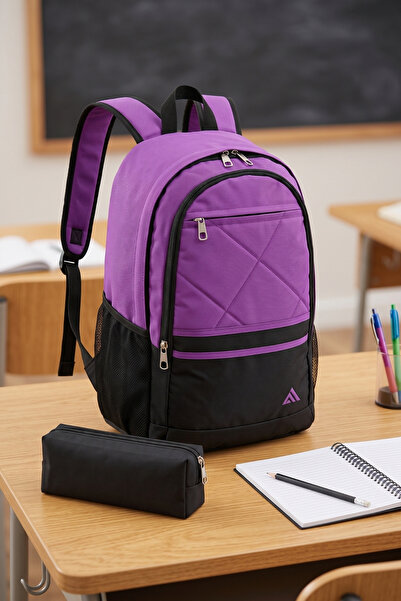 Fiyaka Byhakan Pl-0303 Unisex School and Travel Bag Purple