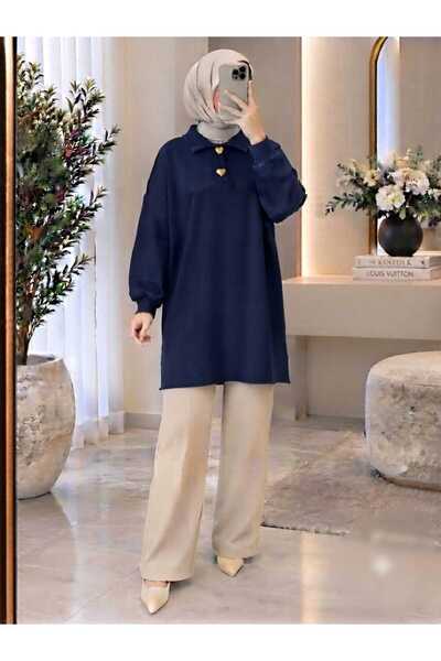 softalya moda KADIN MODERN GÖMLEKYAKA TESETTÜR TUNİK