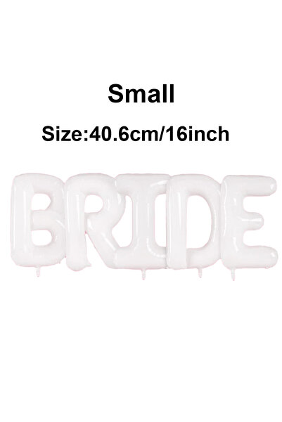 Choice 16-32inch White 32Inch Giant Bride Balloons Set - Bachelorette Party D...