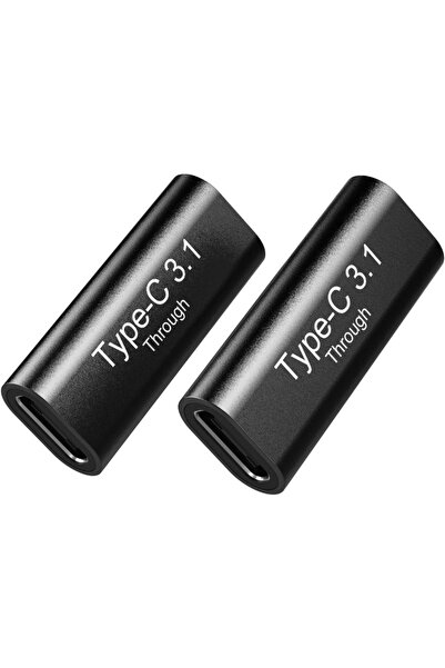 choice2 قطعتان من محول USB-C أنثى إلى USB-C أنثى من الألومنيوم يدعم فيديو 4K ...