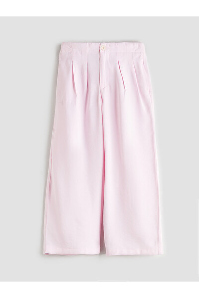 LC Waikiki Two Mt Shop Quality Lcw Kids Pink Elastic Waist Pleated Girls' Tro...