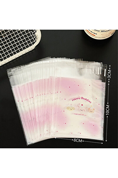 Choice1 8x10cm Other C 50pcs 50 Pcs Cute Pet Self Adhesive Bag Candy Packagin...