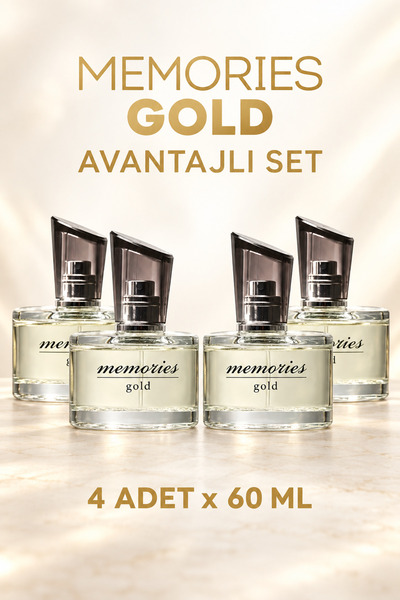 Huncalife Memories Gold Kadın Parfüm Edt 60 ml x 4 Adet
