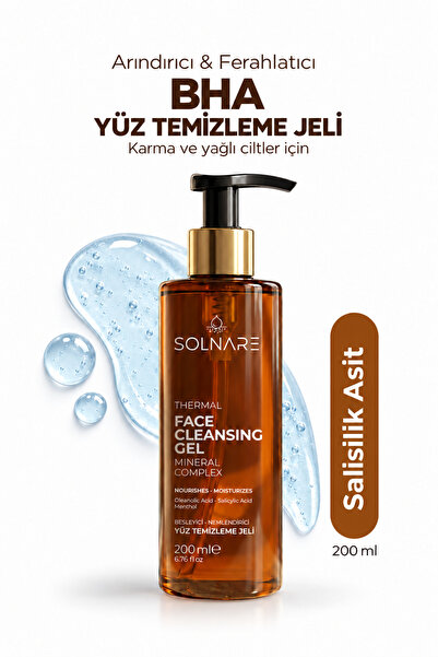 Solnare Salicylic Acid Bha Purifying and Pore-Tightening Facial Cleansing Gel...
