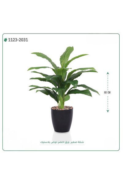 OEMS Artificial greenery paper plant plastic pot {60cm tall}