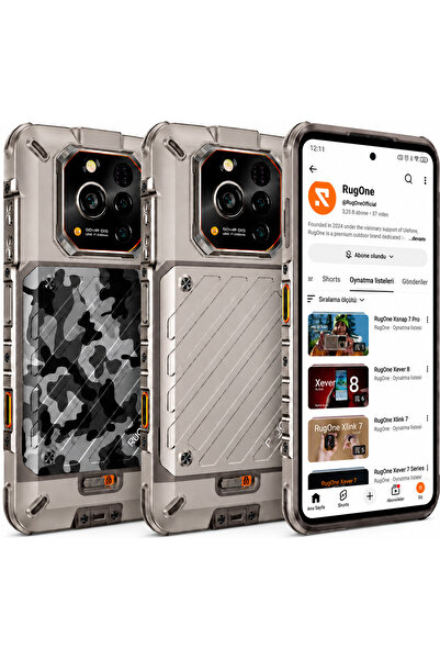 Rugone Xever 7 512 GB 12 GB Gece Görüş Değiştirilebilir Pil Çift SIM + eSIM S...