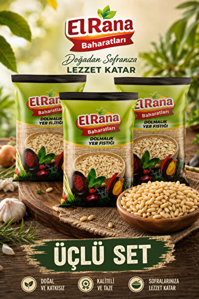 ELRANA BAHARATLARI DOLMALIK YER FISTIĞI(40*40*40)120 GR NATUREL A KALİTE ÇAM ...
