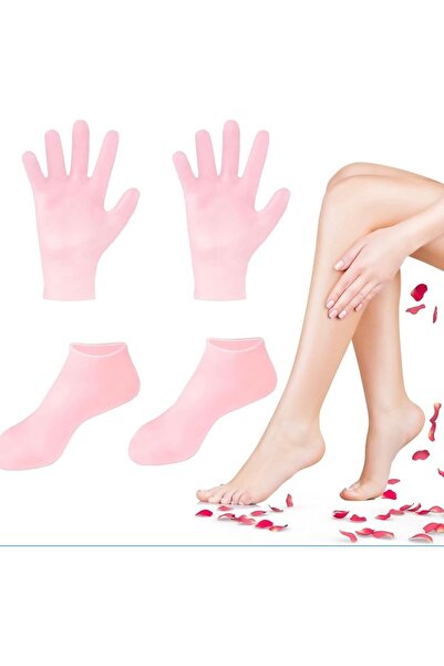 mucit home 2’li Bakım Seti Silikon Ayak Bakım Çorabı & El Peeling Eldiveni – ...