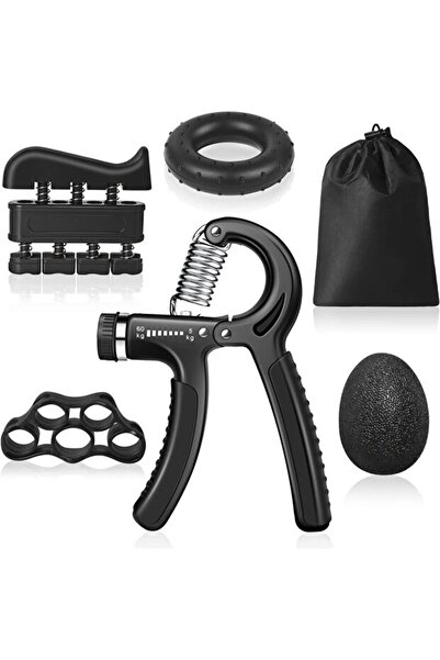mucit home 5 parça El ve Parmak Güçlendirici Set Ayarlanabilir El Yayı Parmak...