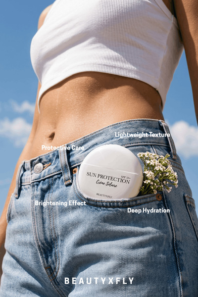 SUN PROTECTION Crème Solaire SPF 50+ | Yüz İçin Serum İçerikli Leke Karşıtı Güneş Kremi