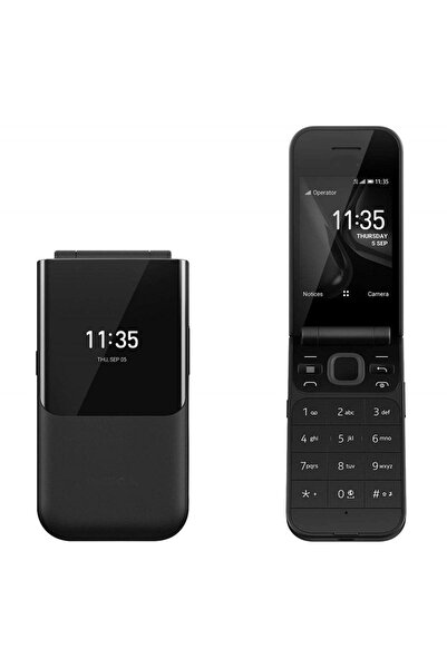 OEMS نوكيا 2720 فليب شريحتين لون اسود ضمان سنتين