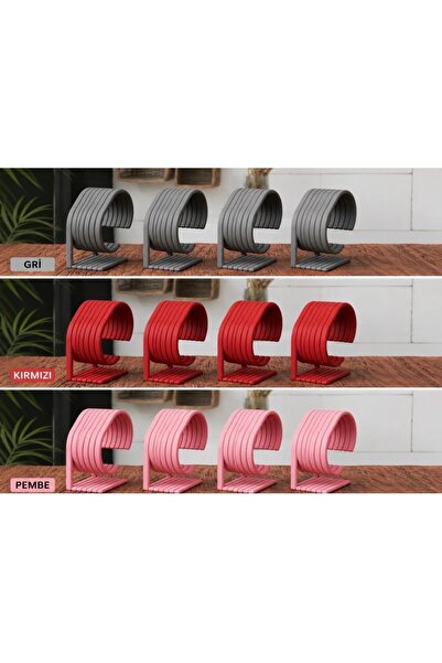 Figür Dünyası Miniş Oyuncaklar 4-Piece Watch Stand Multi-Colored Stand Figure...