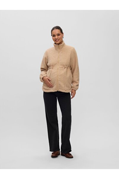 Mama Licious Jacke Hoch geschlossen Elastische Bündchen Voluminöser Armschnit...