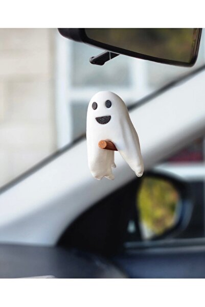 Figür Dünyası Miniş Oyuncaklar Car Accessories the Cute Ghost on the Vacuum C...
