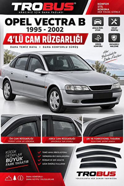 TROBUS Premium Opel Vectra B 1. Nesil A Kasa Sedan (1996-2003) Uyumlu Cam Rüz...