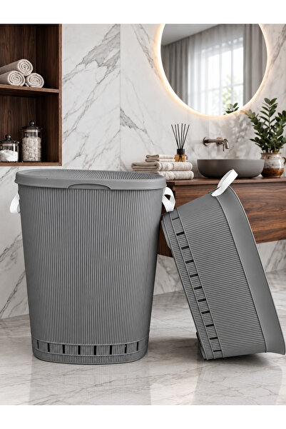 Buclee Still Çamaşır Sepeti 65 Lt + Çamaşır Selesi 40 Lt İkili Set