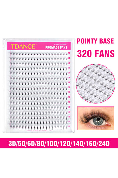 Choice MIX8-15mm 0.05mm D 24D TDANCE 320Fans 16Lines Premade Volume Fans 3D/5...